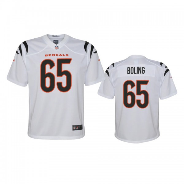 Youth Cincinnati Bengals Clint Boling White 2021 G...