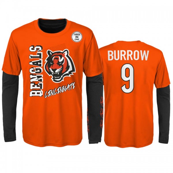 Cincinnati Bengals Joe Burrow Orange Black For the...
