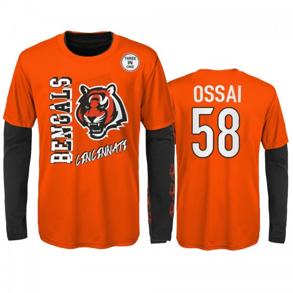 Cincinnati Bengals Joseph Ossai Orange Black For t...