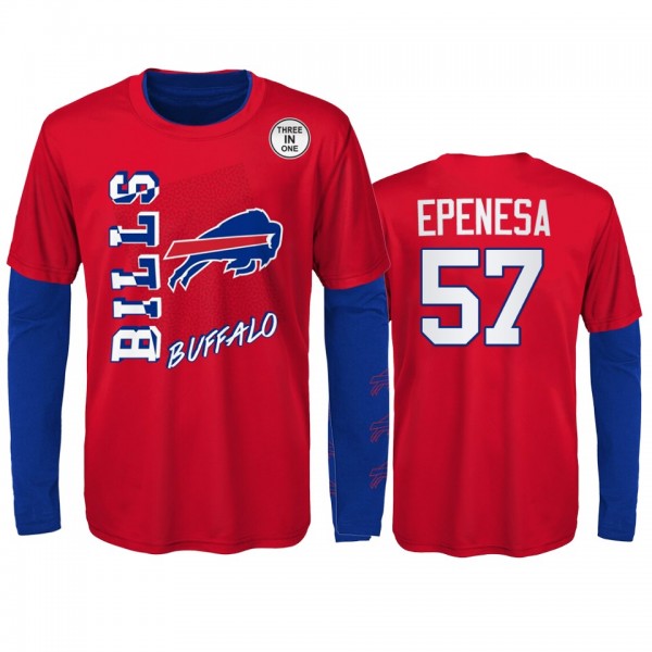 Buffalo Bills A.J. Epenesa Red Royal For the Love ...