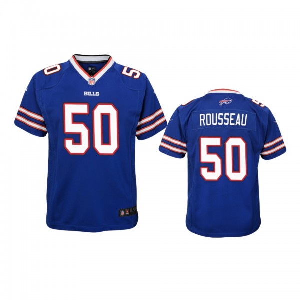 Youth Bills Gregory Rousseau Royal Game Jersey