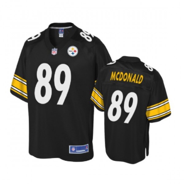 Pittsburgh Steelers Vance McDonald Black Pro Line ...