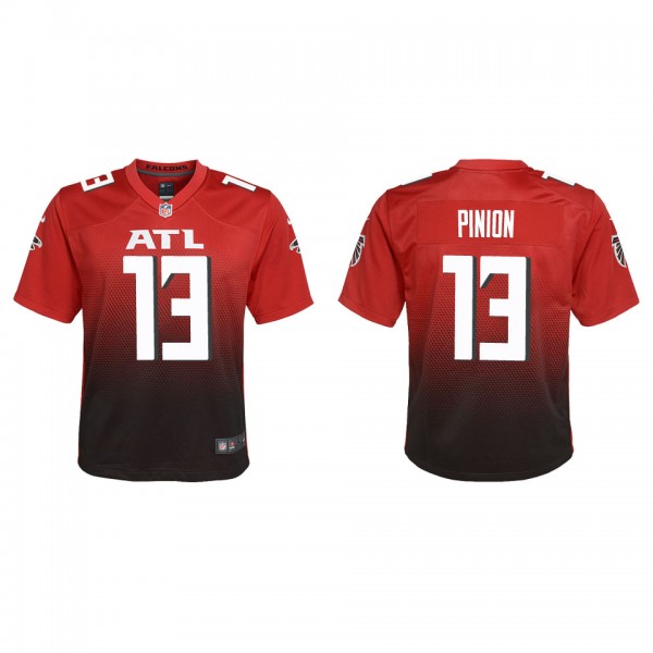 Youth Atlanta Falcons Bradley Pinion Red Alternate Game Jersey