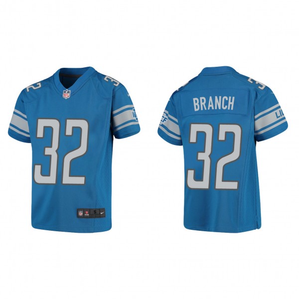 Youth Detroit Lions Brian Branch Blue 2023 NFL Dra...