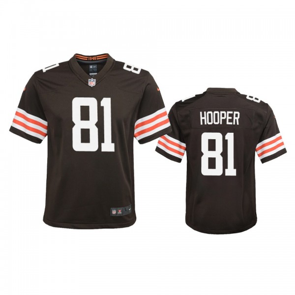 Youth Cleveland Browns Austin Hooper Brown 2020 Ga...