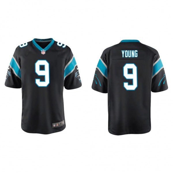 Youth Carolina Panthers Bryce Young Black 2023 NFL Draft Game Jersey
