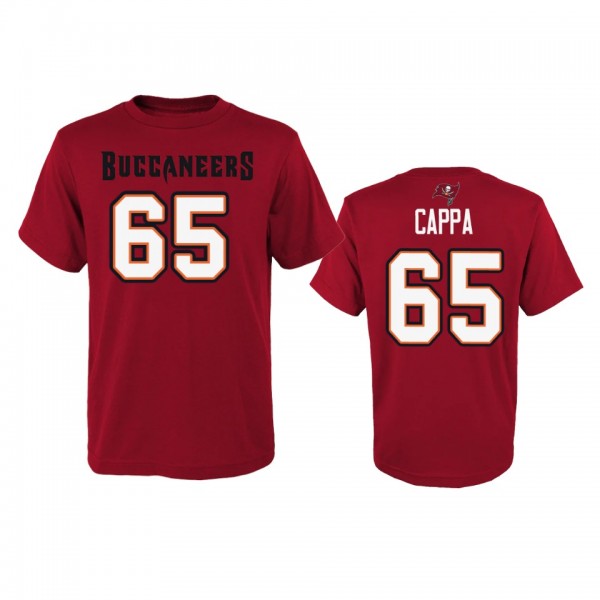 Youth Tampa Bay Buccaneers Alex Cappa Red Name & Number T-Shirt
