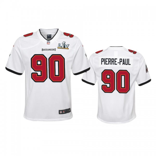 Youth Buccaneers Jason Pierre-Paul White Super Bow...