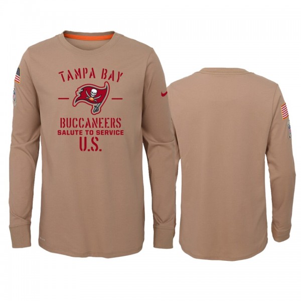 Youth Tampa Bay Buccaneers Khaki 2019 Salute to Se...