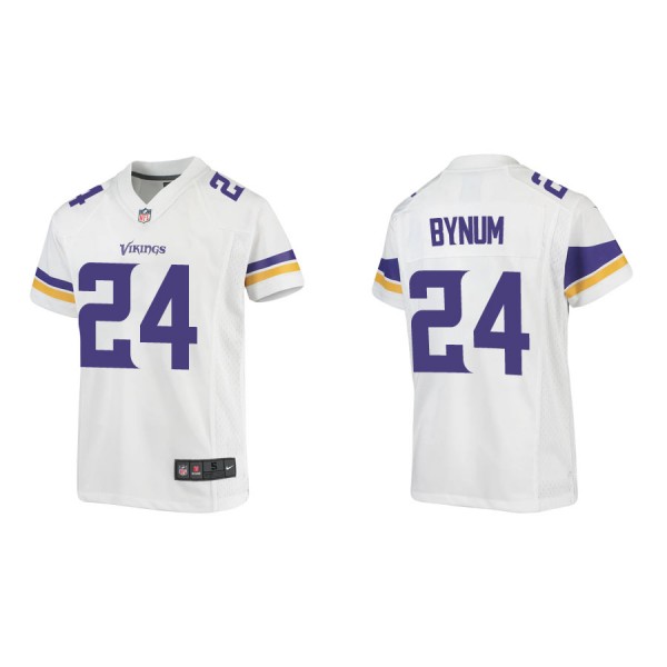 Youth Bynum Vikings White Game Jersey