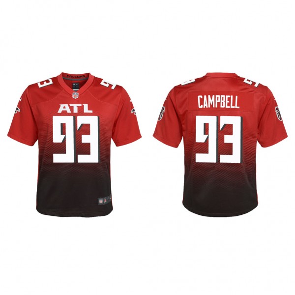 Youth Calais Campbell Atlanta Falcons Red Alternate Game Jersey
