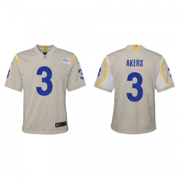 Youth Los Angeles Rams Cam Akers Bone Game Jersey