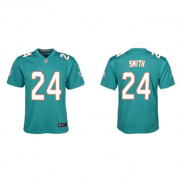 Youth Miami Dolphins Cam Smith Aqua 2023 NFL Draft...