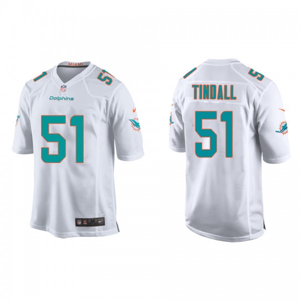 Youth Miami Dolphins Channing Tindall White 2022 NFL Draft Game Jersey