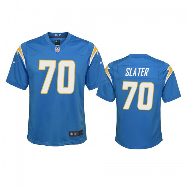 Youth Chargers Rashawn Slater Powder Blue Game Jer...