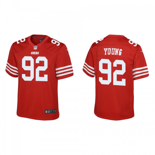 Youth San Francisco 49ers Chase Young Scarlet Game...