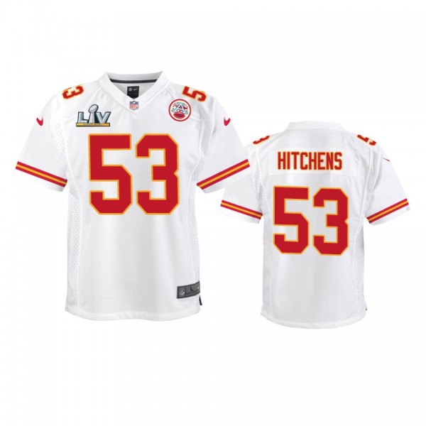 Youth Chiefs Anthony Hitchens White Super Bowl LV ...