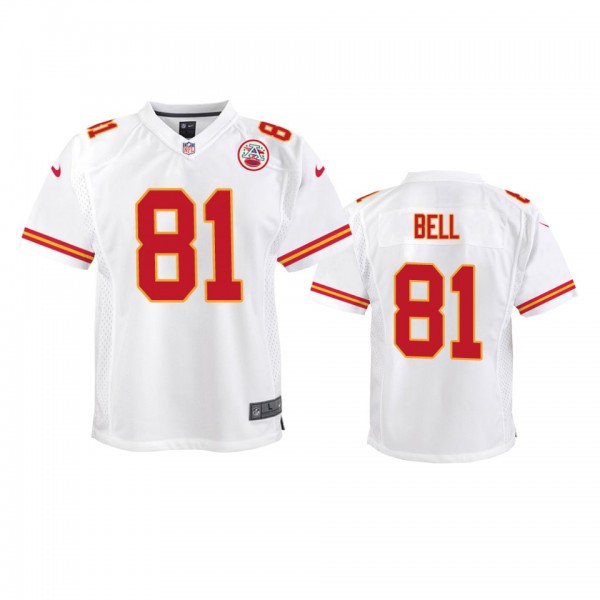 Youth Chiefs Blake Bell White Game Jersey