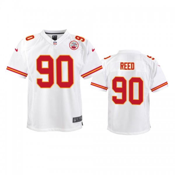Youth Chiefs Jarran Reed White Game Jersey