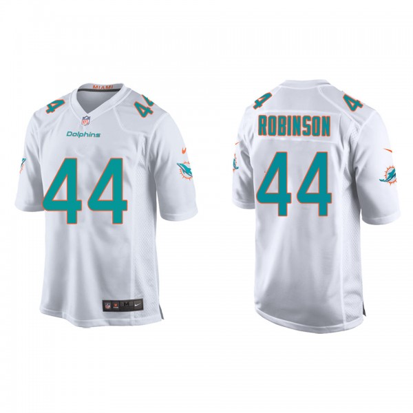 Youth Chop Robinson Miami Dolphins White Game Jers...