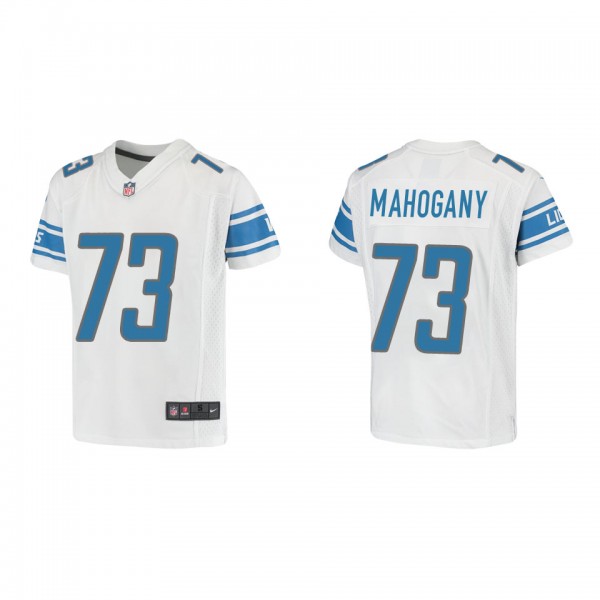 Youth Christian Mahogany Detroit Lions White Game ...