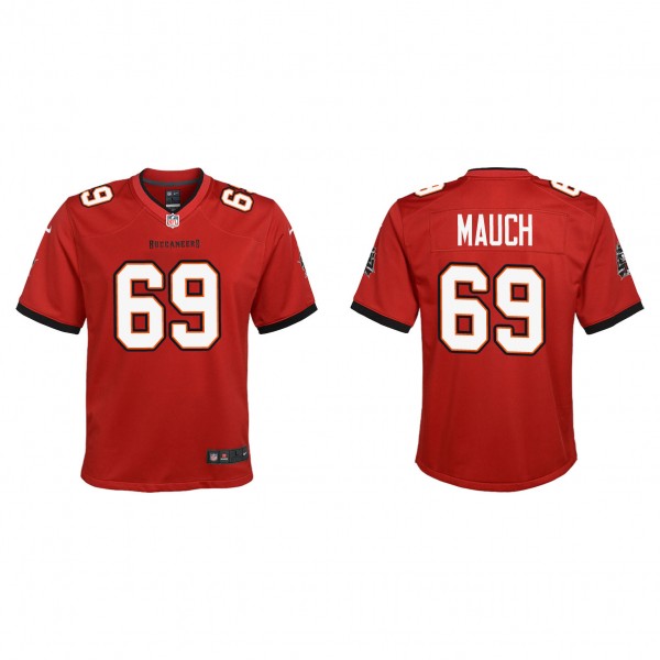 Youth Tampa Bay Buccaneers Cody Mauch Red 2023 NFL...