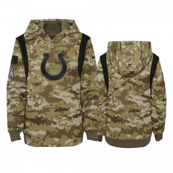 Youth Indianapolis Colts Olive 2021 Salute To Serv...