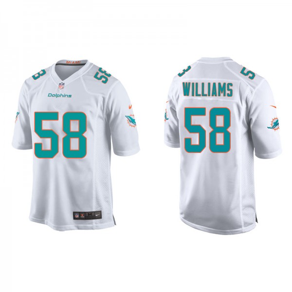 Youth Miami Dolphins Connor Williams White Game Je...