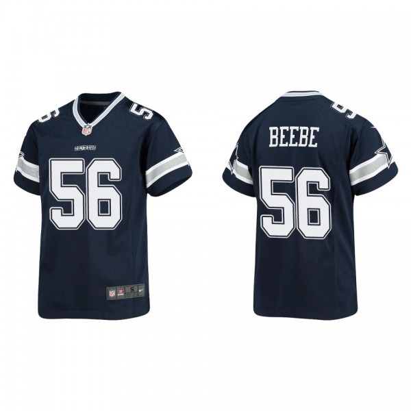 Youth Cooper Beebe Dallas Cowboys Navy Game Jersey