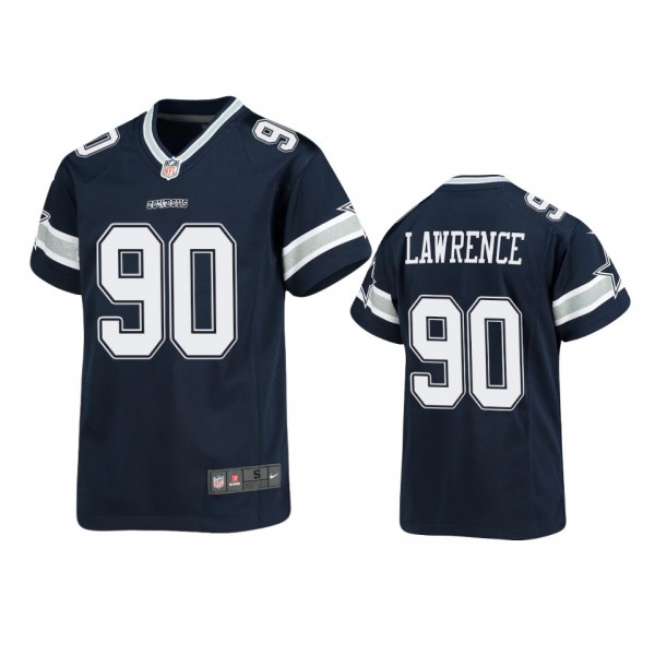 Youth Cowboys DeMarcus Lawrence Navy Game Jersey