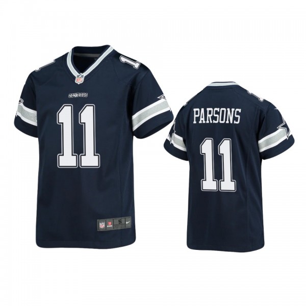 Youth Cowboys Micah Parsons Navy Game Jersey