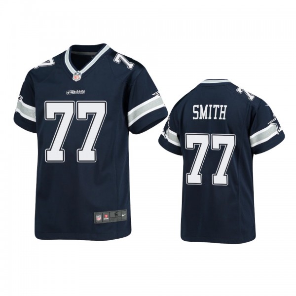 Youth Cowboys Tyron Smith Navy Game Jersey