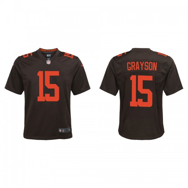 Youth Cleveland Browns Cyril Grayson Brown Alterna...