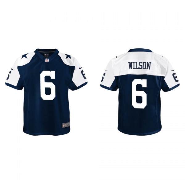 Youth Dallas Cowboys Donovan Wilson Navy Alternate Game Jersey