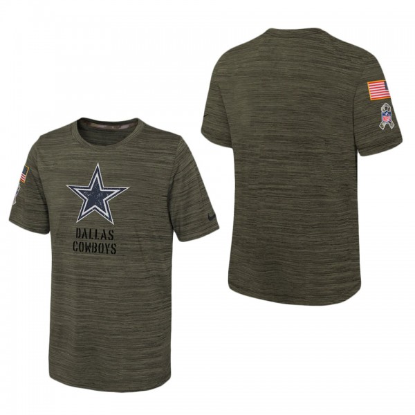 Youth Dallas Cowboys Olive 2022 Salute To Service ...