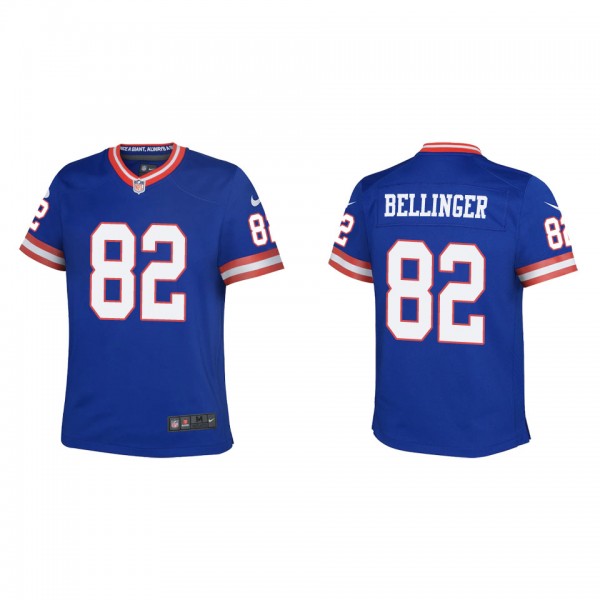 Youth New York Giants Daniel Bellinger Royal Classic Game Jersey