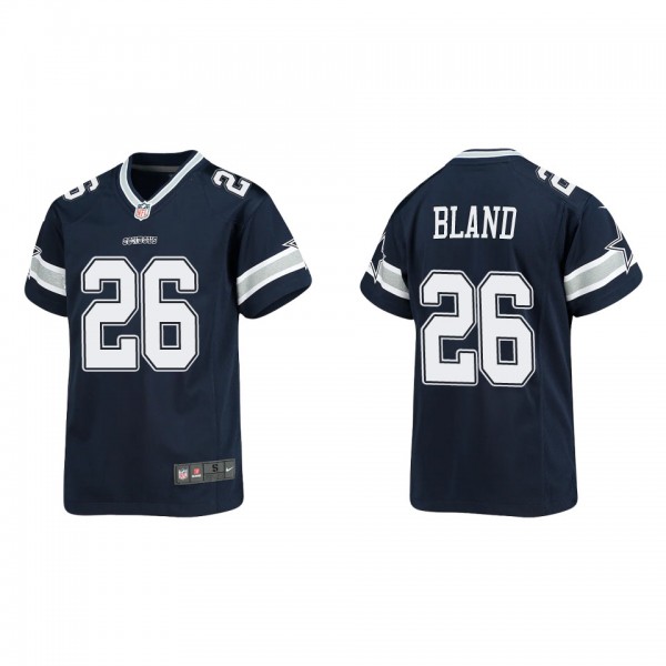 Youth Dallas Cowboys DaRon Bland Navy Game Jersey