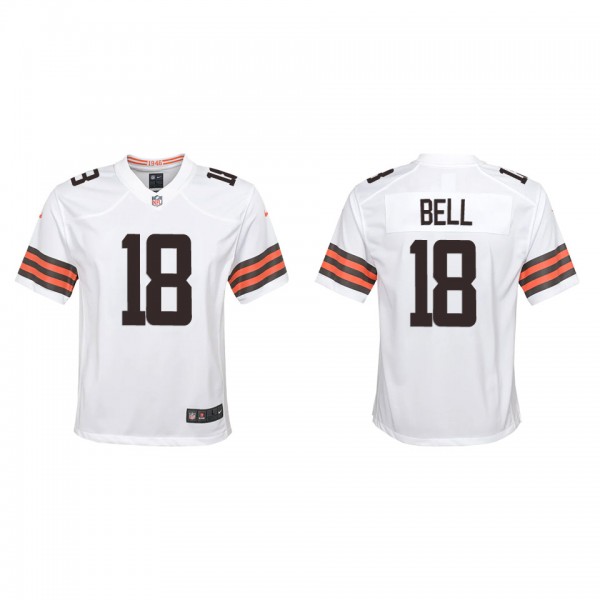 Youth Cleveland Browns David Bell White 2022 NFL D...