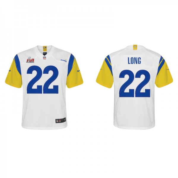 Youth Los Angeles Rams David Long White Gold Super...