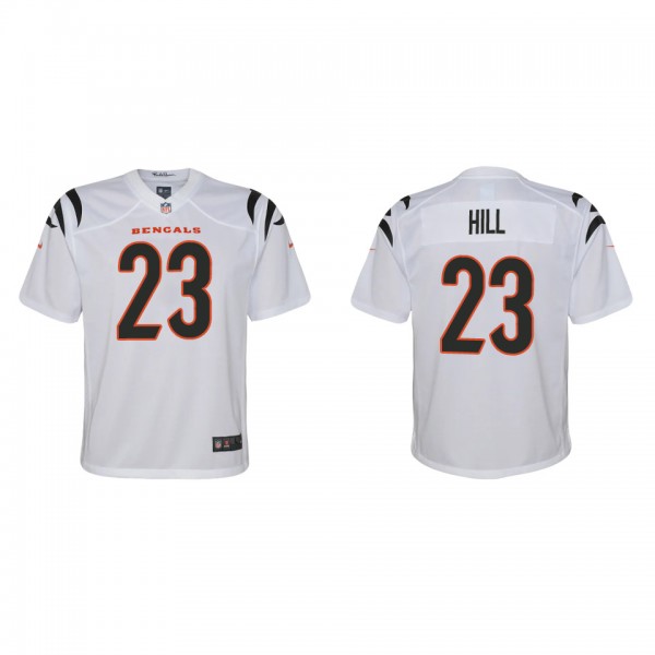 Youth Cincinnati Bengals Daxton Hill White 2022 NF...