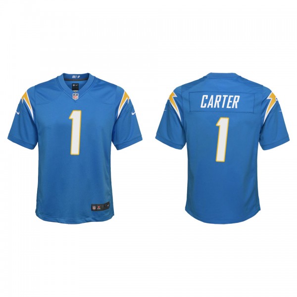 Youth Los Angeles Chargers DeAndre Carter Powder Blue Game Jersey