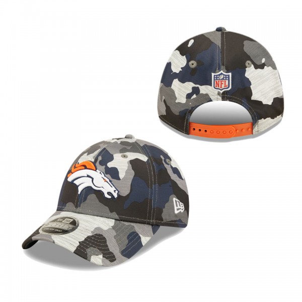 Youth Denver Broncos Camo 2022 NFL Training Camp Official 9FORTY Adjustable Hat