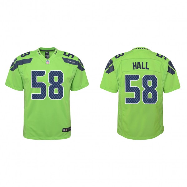 Youth Seattle Seahawks Derick Hall Green 2023 NFL ...