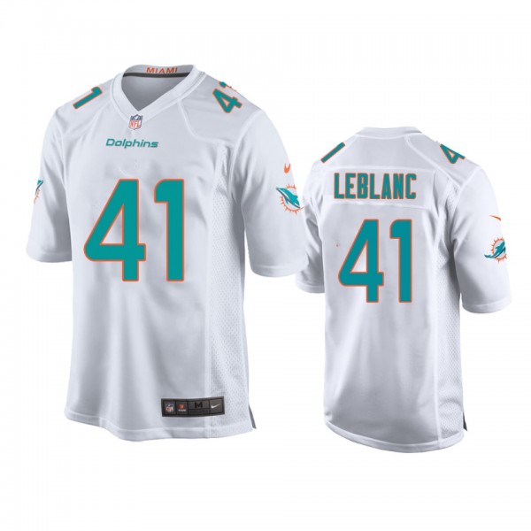 Youth Dolphins Cre'Von LeBlanc White Game Jersey