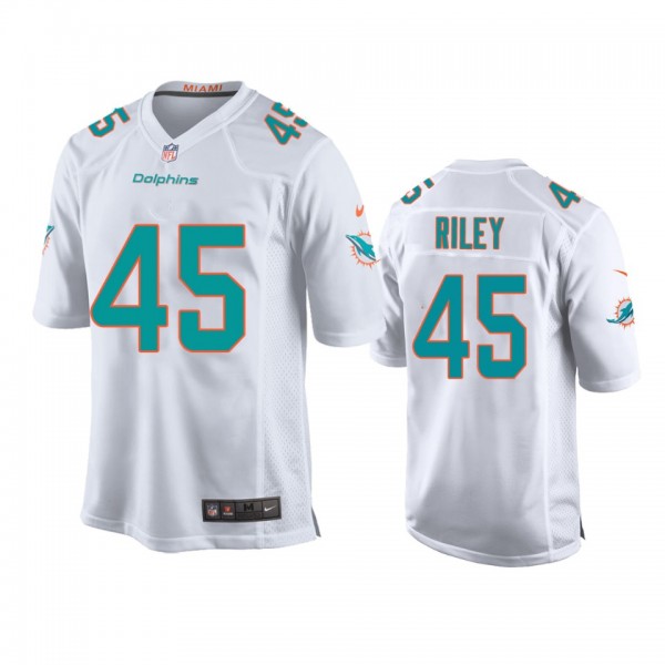 Youth Dolphins Duke Riley White Game Jersey