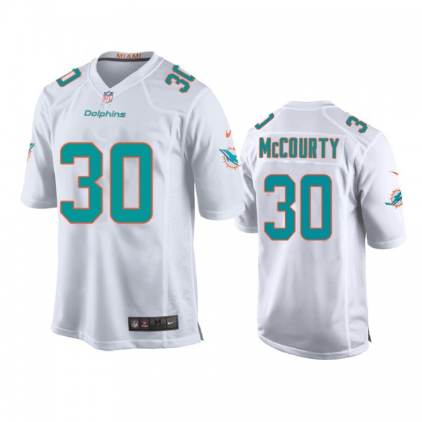 Youth Dolphins Jason McCourty White Game Jersey