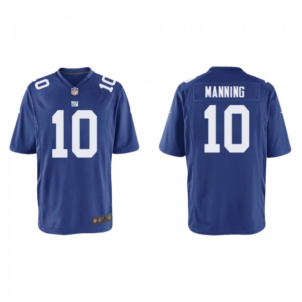Youth Eli Manning New York Giants Royal Game Jerse...