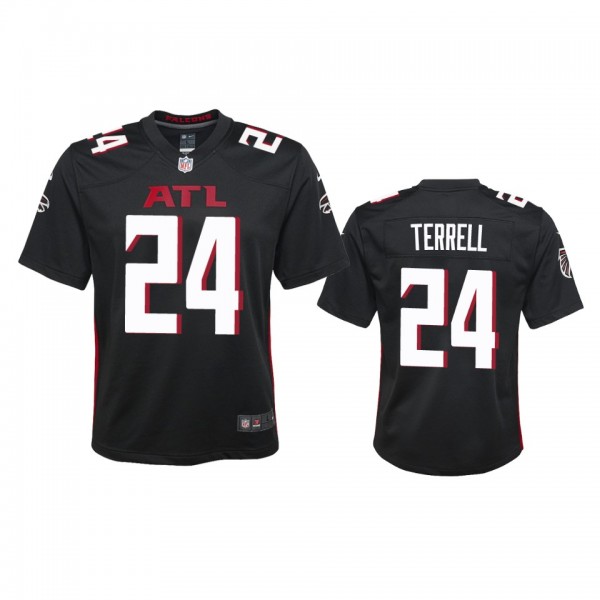 Youth Falcons A.J. Terrell Black Game Jersey