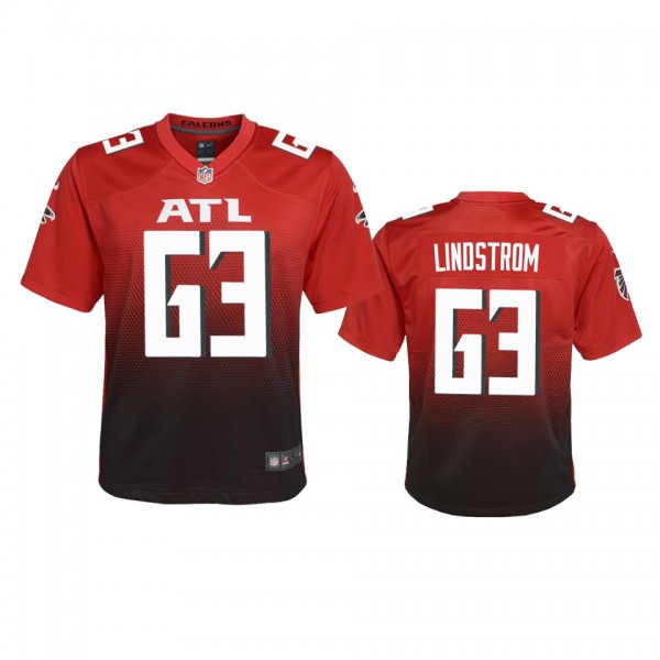 Youth Atlanta Falcons Chris Lindstrom Red 2020 2nd...