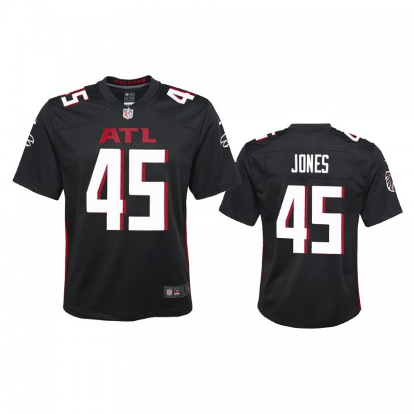 Youth Atlanta Falcons Deion Jones Black 2020 Game ...